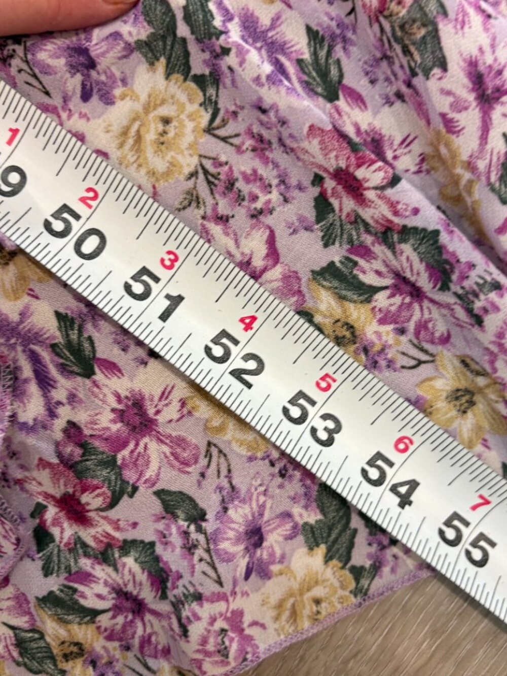 SHEIN One Shoulder Ruffle Hem Dress Pink Purple Floral Maxi Dress sz L - Picture 10 of 11
